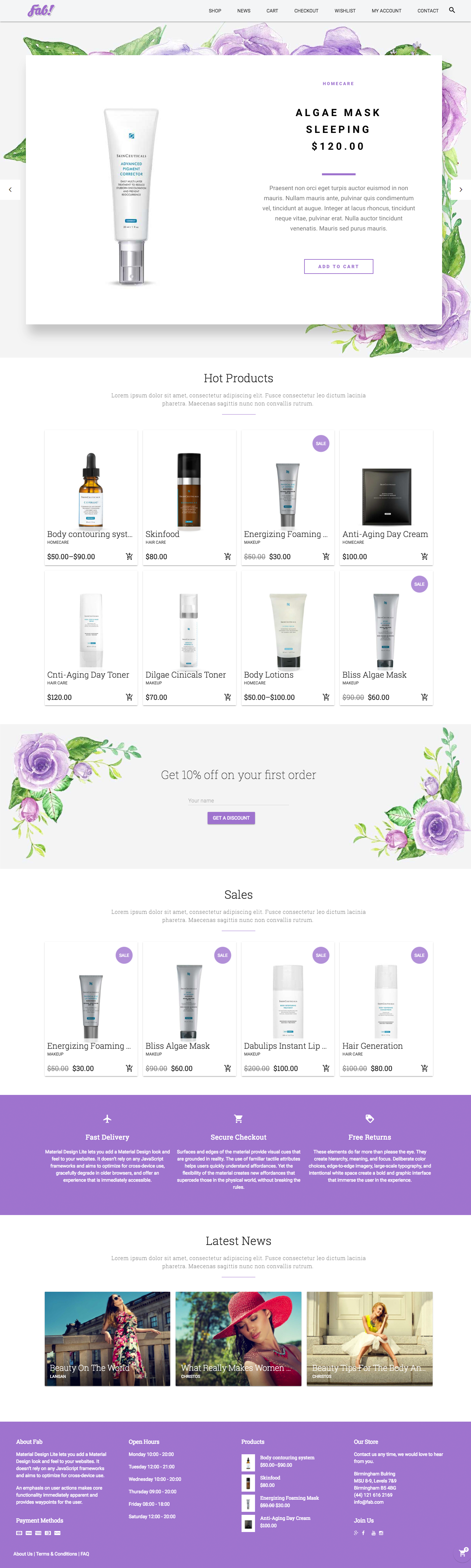 Beauty Products e-Shop